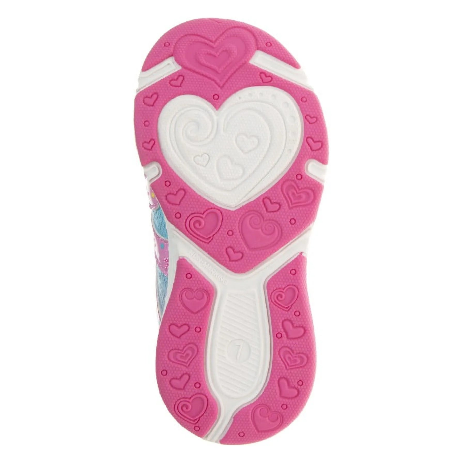 Minnie Mouse Girls Light-Up Sneakers with Hook and Loop Closure (Toddler), Pink, Size: 7