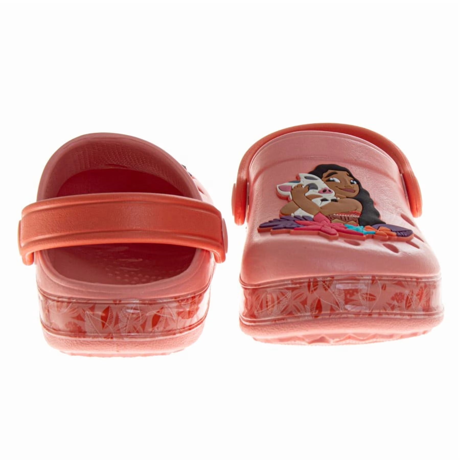 Moana Girls Slip-On Clogs with Back Strap (Toddler), Orange, Size: 5-6
