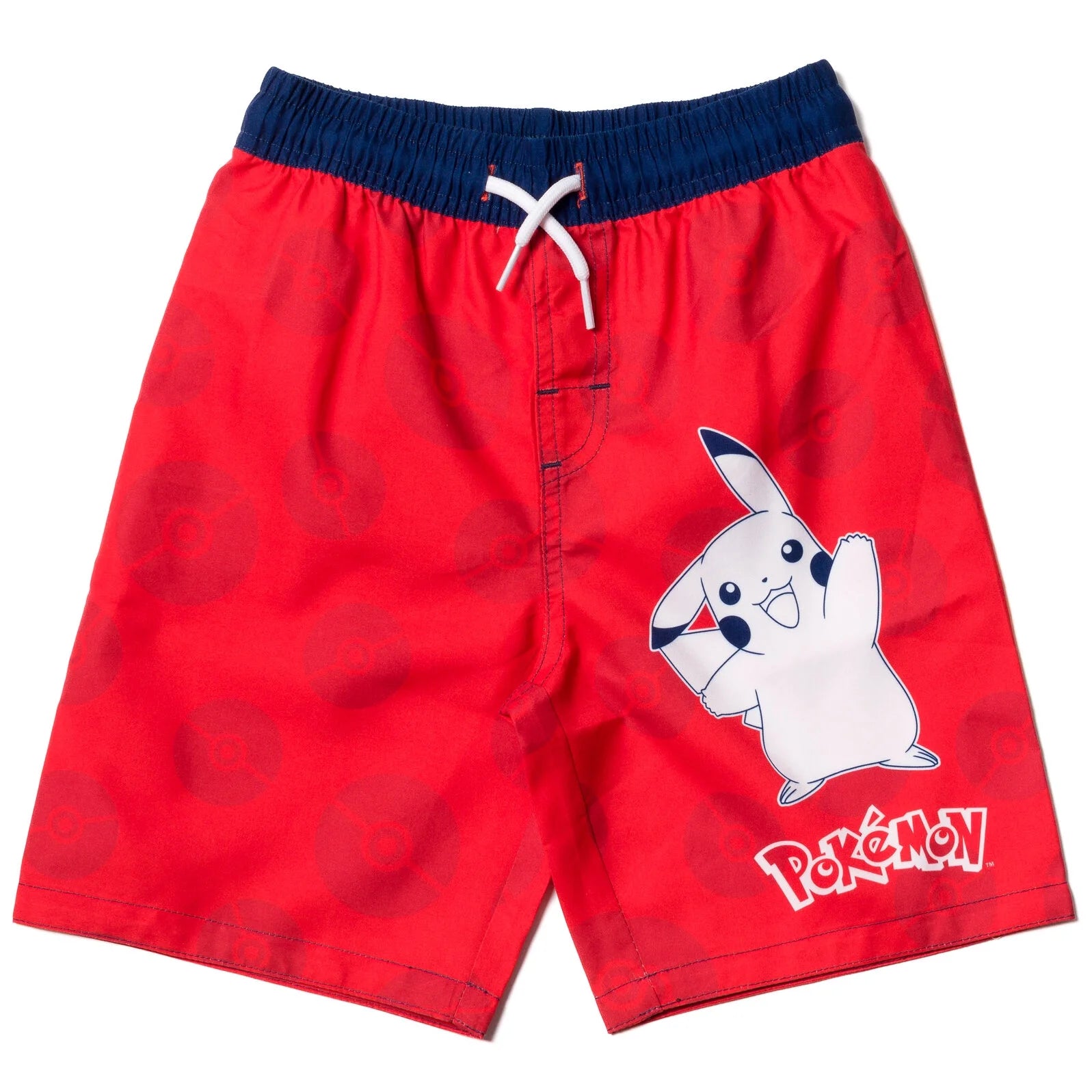 Pokemon Charmander Ivysaur Pikachu Wartortle Trunks Swimwear Bottoms (Boy'S 10-12)