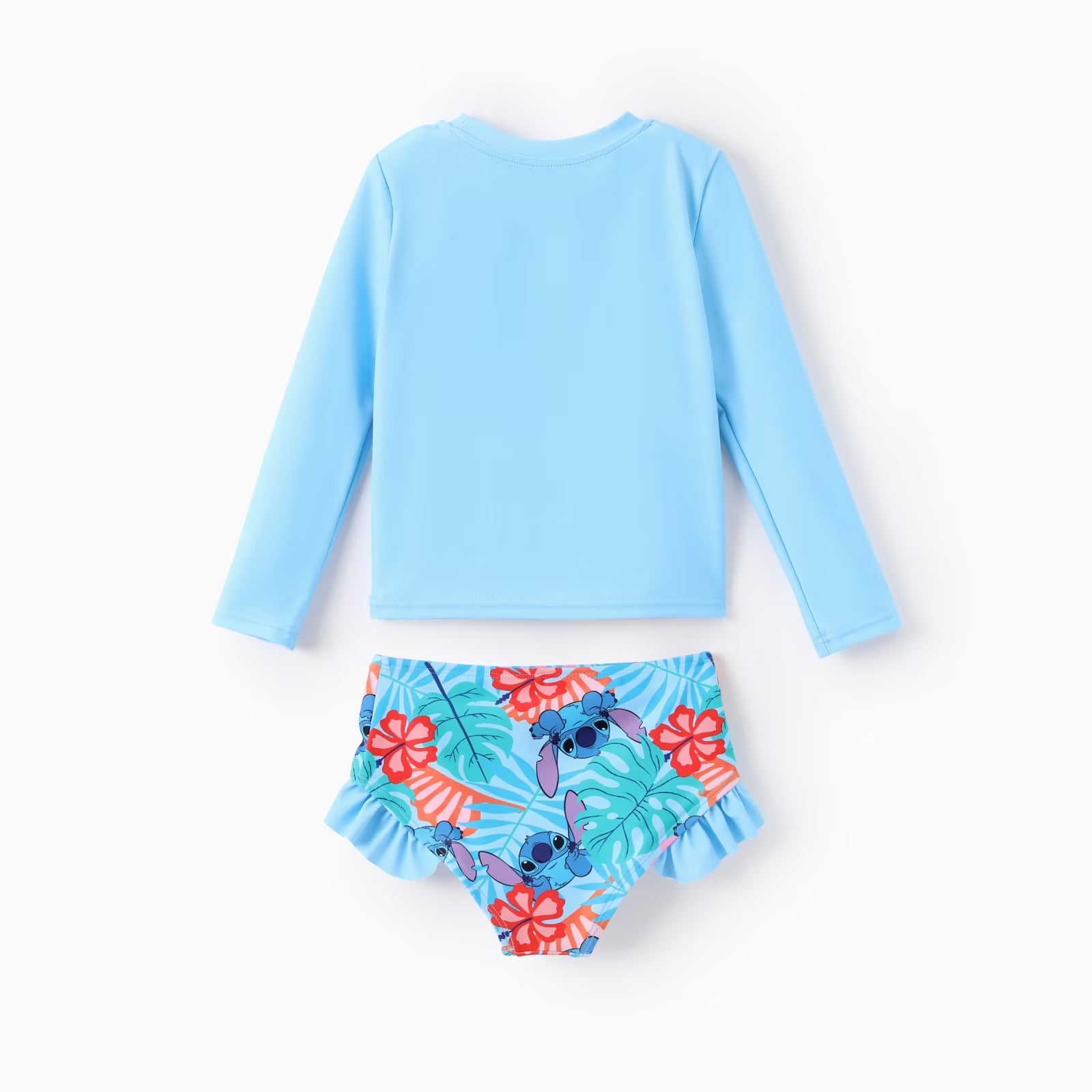Stitch Girls Swimsuit Summer Rash Guard 2 Pieces Bathing Suits Beach Tankini Set Sizes 3-13