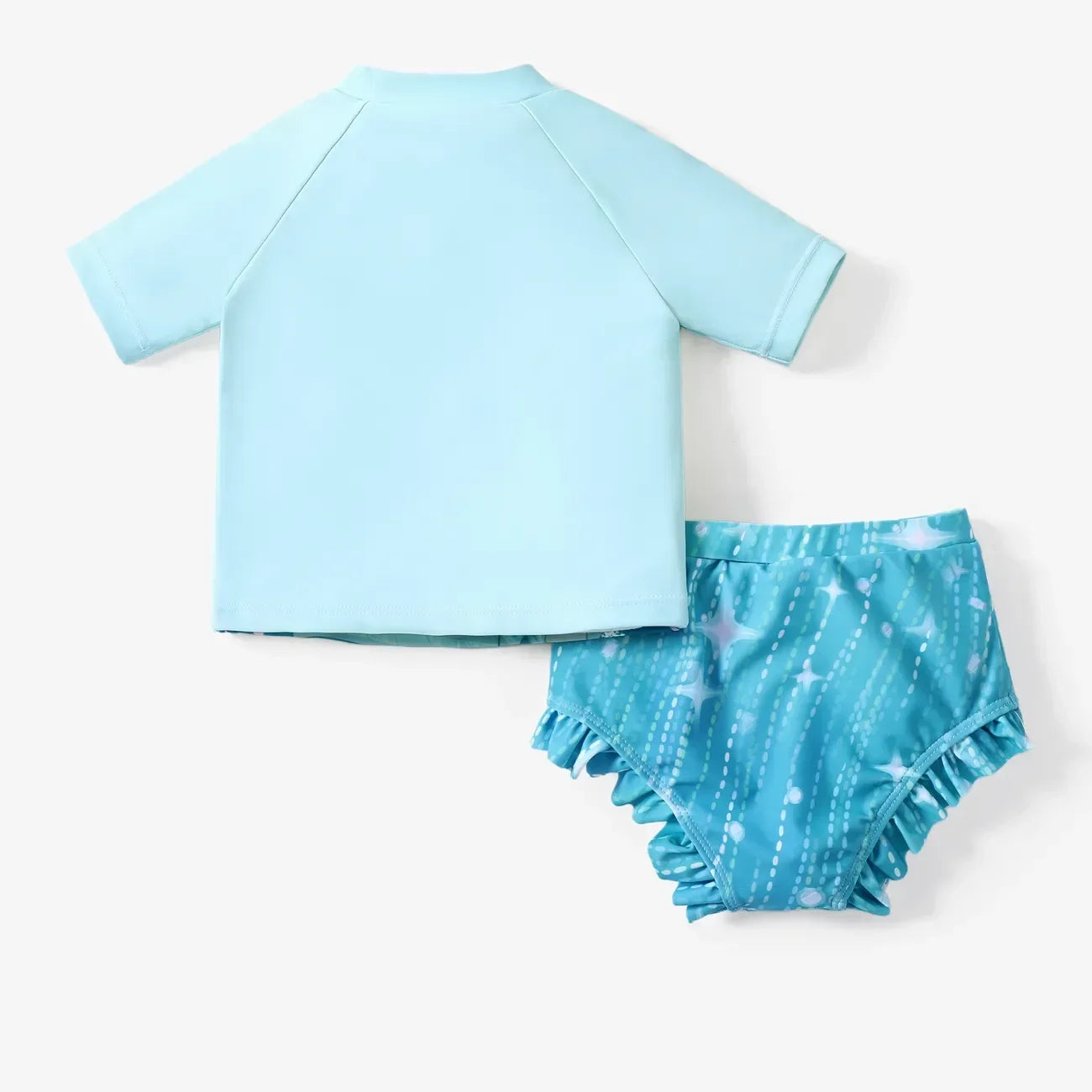 Princess Girls Swimsuit Frozen Elsa Rash Guards and Bikini Bottom 2 Pieces Set Sizes 2-6