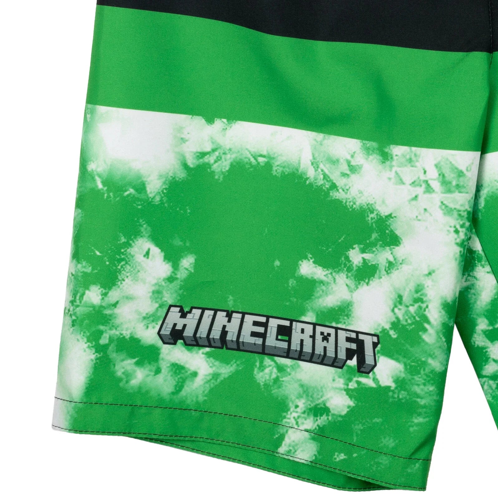 Creeper Little Boys Swim Trunks Bathing Suit Black/Green 5-6