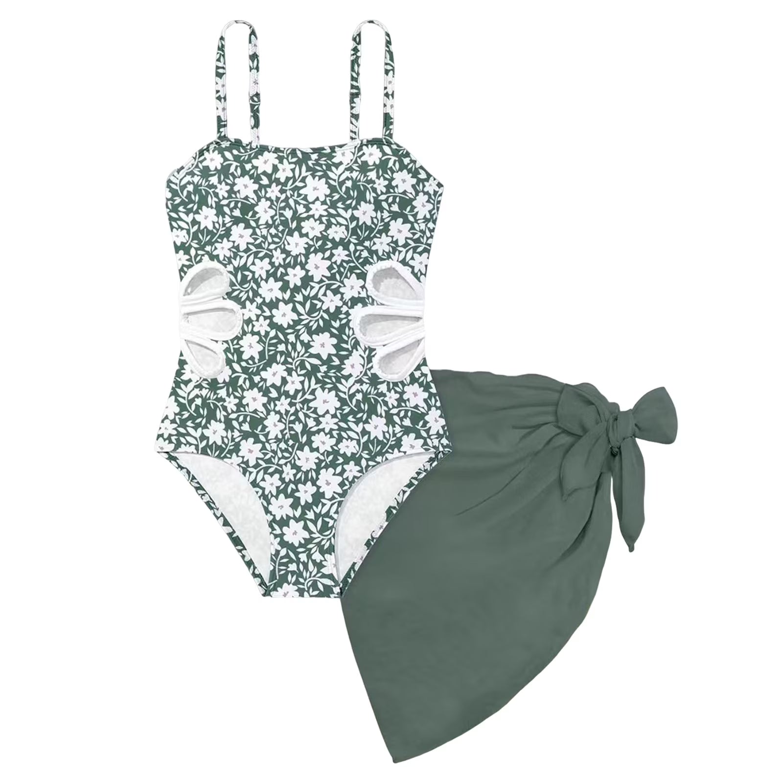 Girl Swimsuits Bathing Suit for Girls 10-12 Girls Swimsuit One Piece Swimsuits Solid Bathing Suit for Girls Full Coverage Modest Padded Swimwear