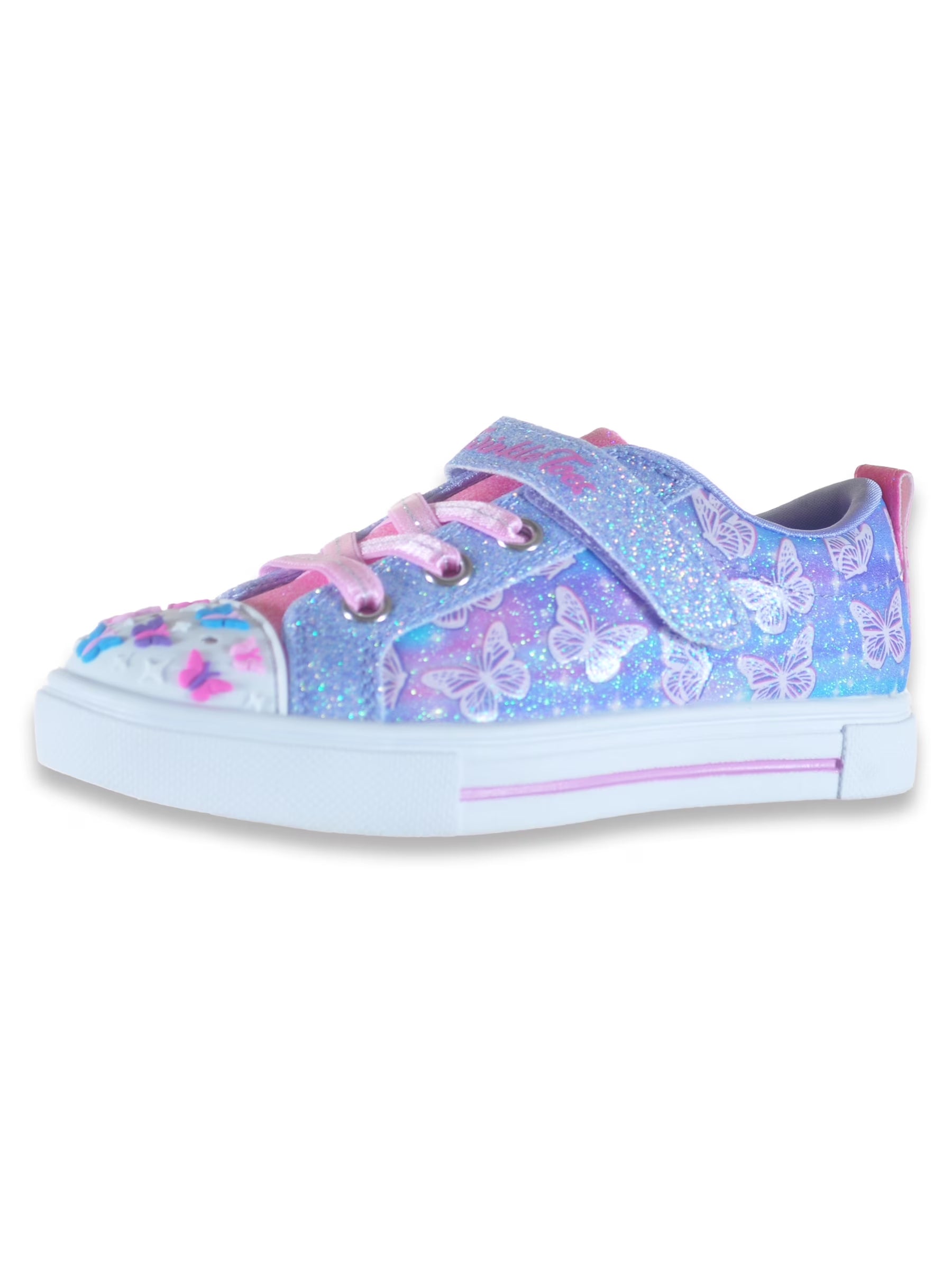 Girls' Light-Up Butterfly Sneakers Color: Multi Size: 7 Toddler