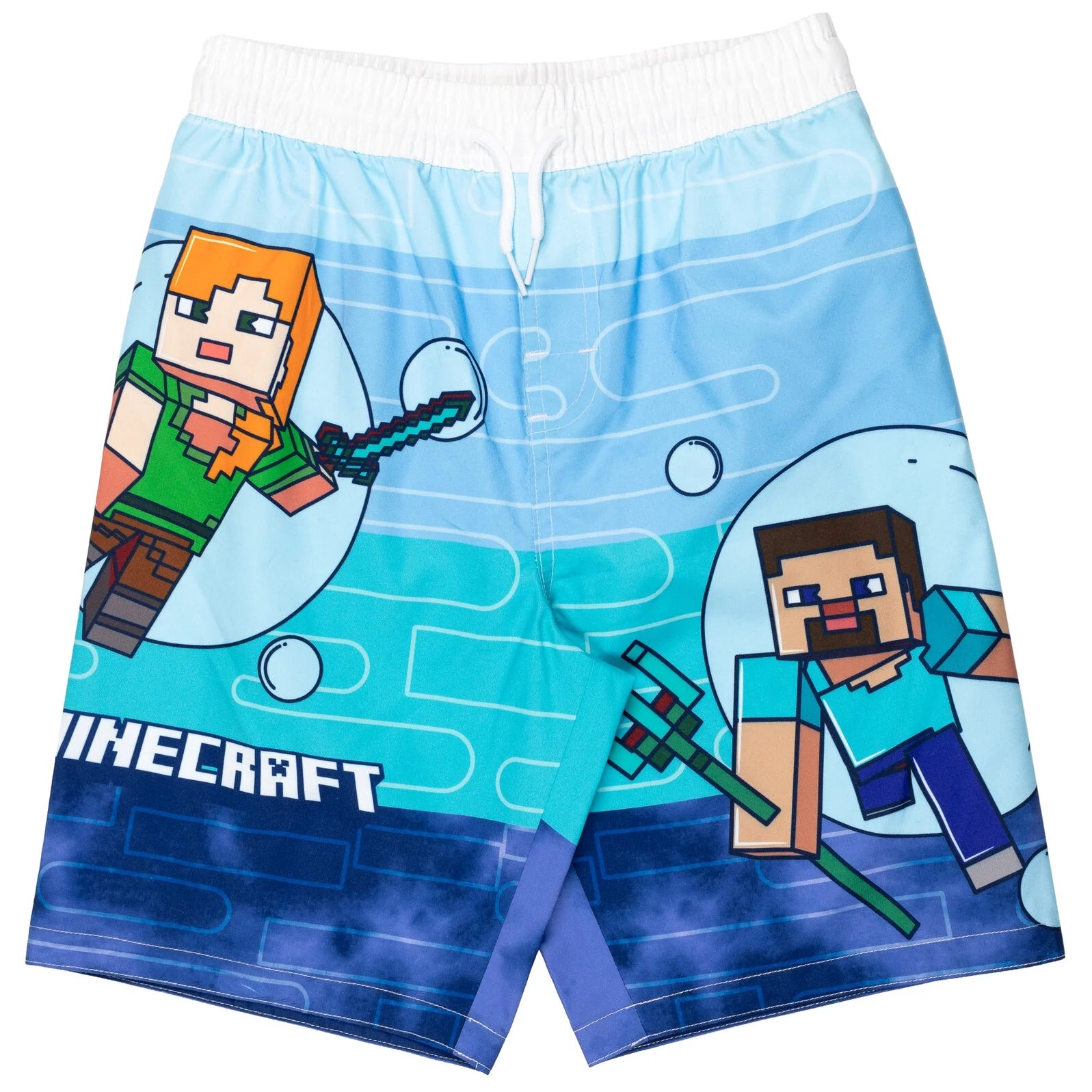 Creeper Little Boys Swim Trunks Bathing Suit Black/Green 5-6
