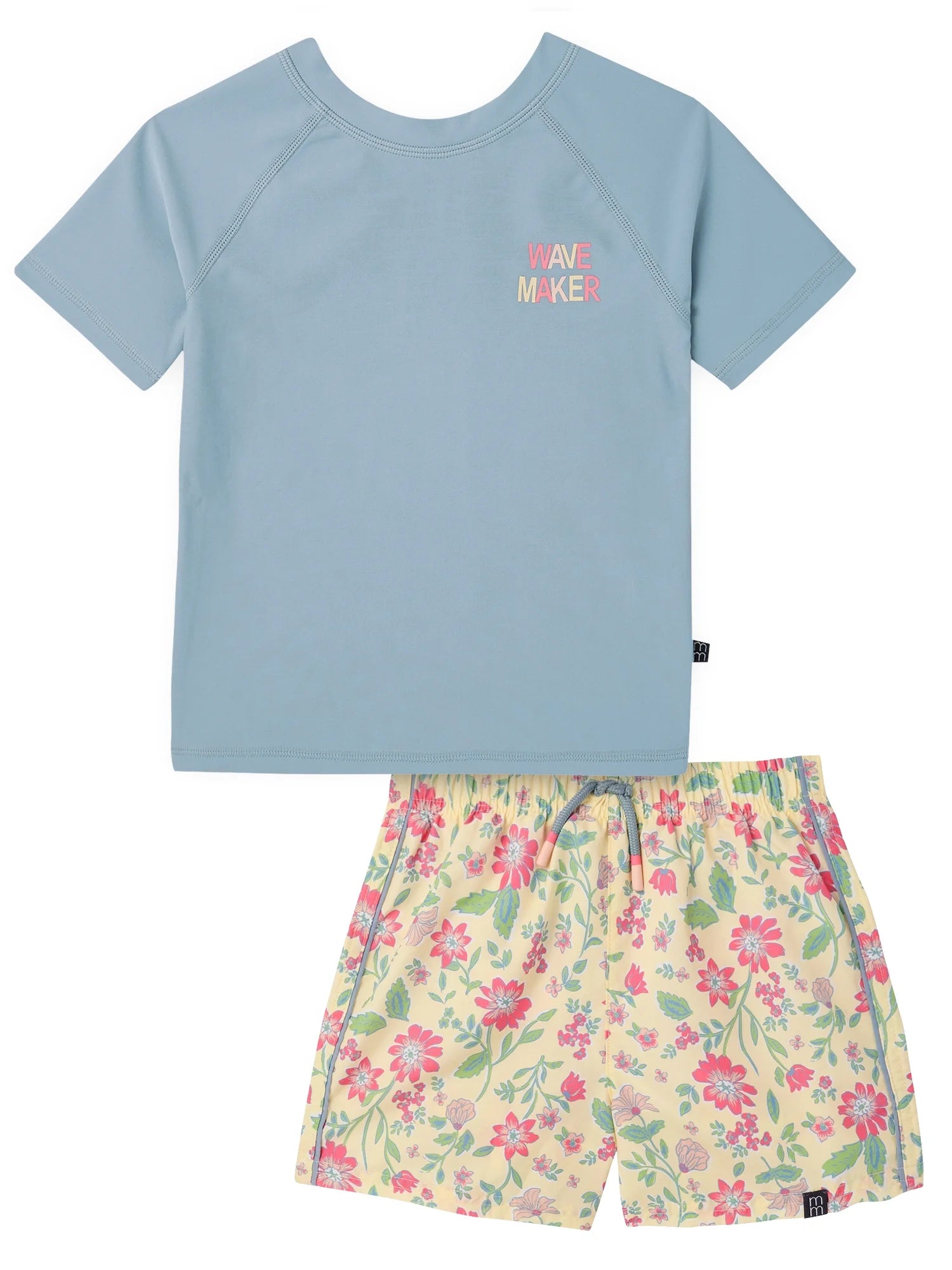 by Gerber Baby and Toddler Boy Short Sleeve Rashguard and Short Set, 2-Piece, Sizes 0/3M-5T