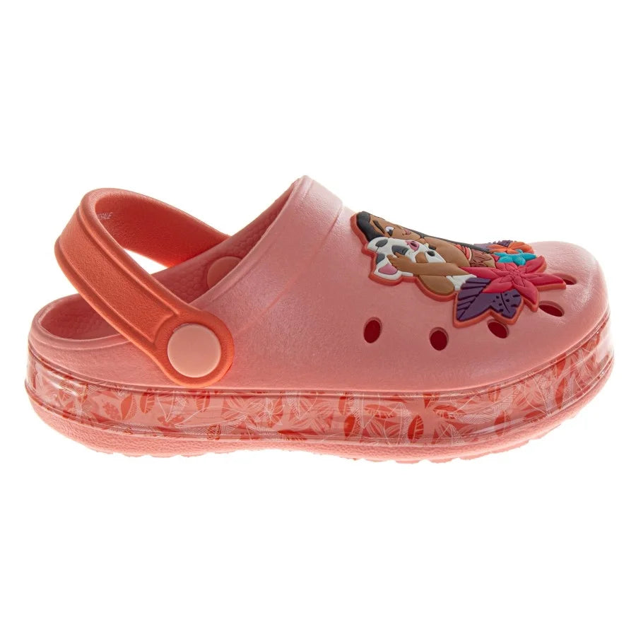 Moana Girls Slip-On Clogs with Back Strap (Toddler), Orange, Size: 5-6