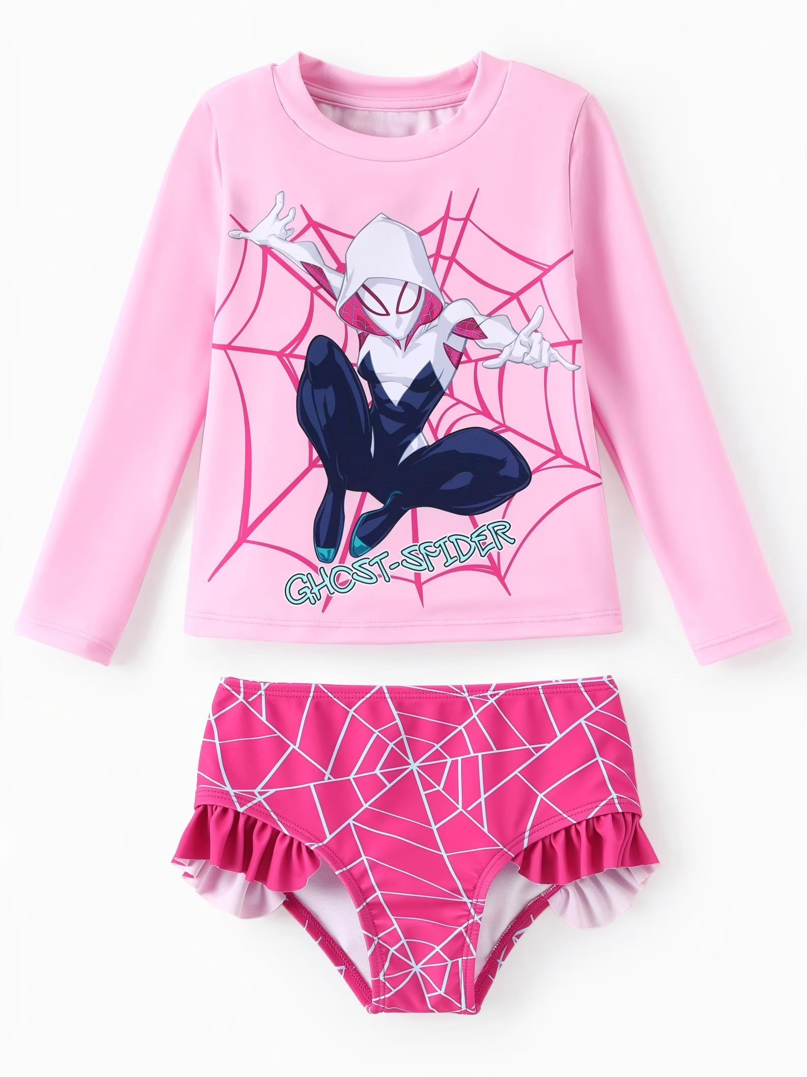 Stitch Girls Swimsuit Summer Rash Guard 2 Pieces Bathing Suits Beach Tankini Set Sizes 3-13