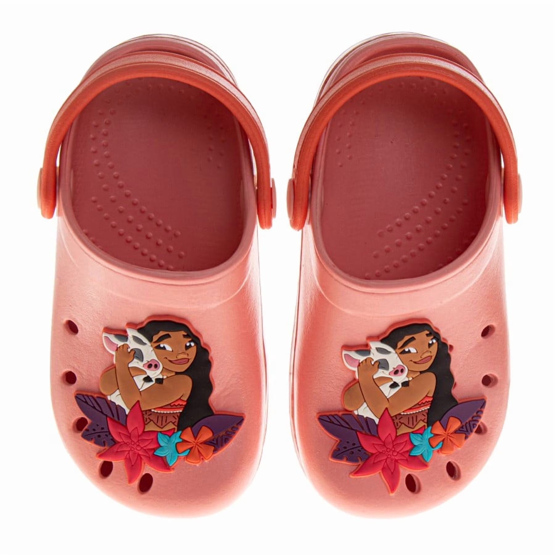 Moana Girls Slip-On Clogs with Back Strap (Toddler), Orange, Size: 5-6