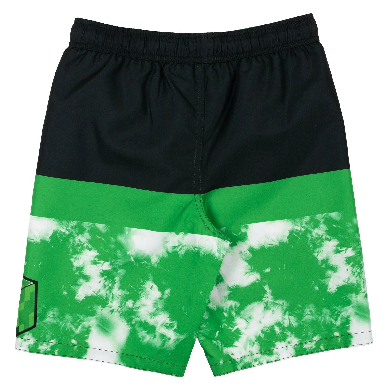Creeper Little Boys Swim Trunks Bathing Suit Black/Green 5-6